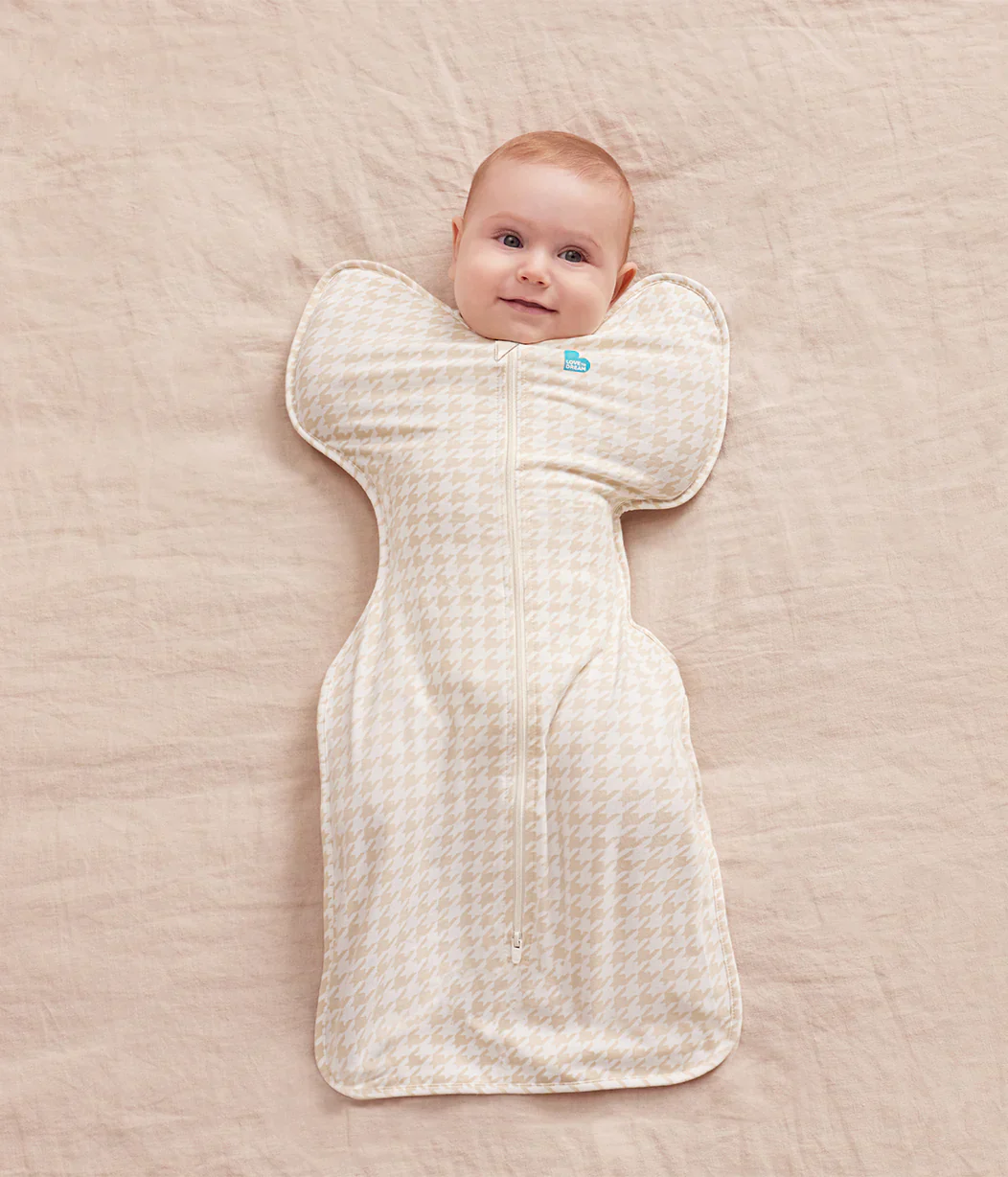 Newborn Ultimate Starter Bundle | Swaddle Up x2, Towel x2, Wash Cloth, Burp Cloths, Bibs | Houndstooth - Image 3